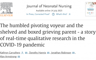 The humbled pivoting voyeur and the shelved and boxed grieving parent – a story of real-time qualitative research in the COVID-19 pandemic